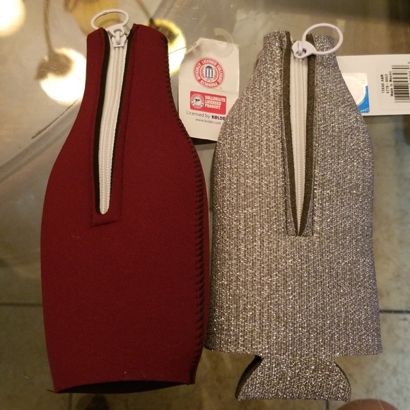 NCAA Texas A&M Aggies 2 bottle koozie with zipper - Picture 3 of 3